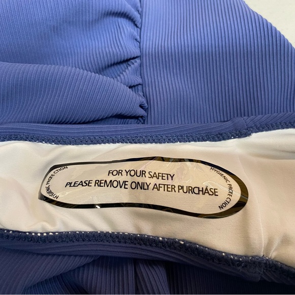 Charmo swimsuit women's size medium 8 blue one piece strappy new with tags - Picture 8 of 13